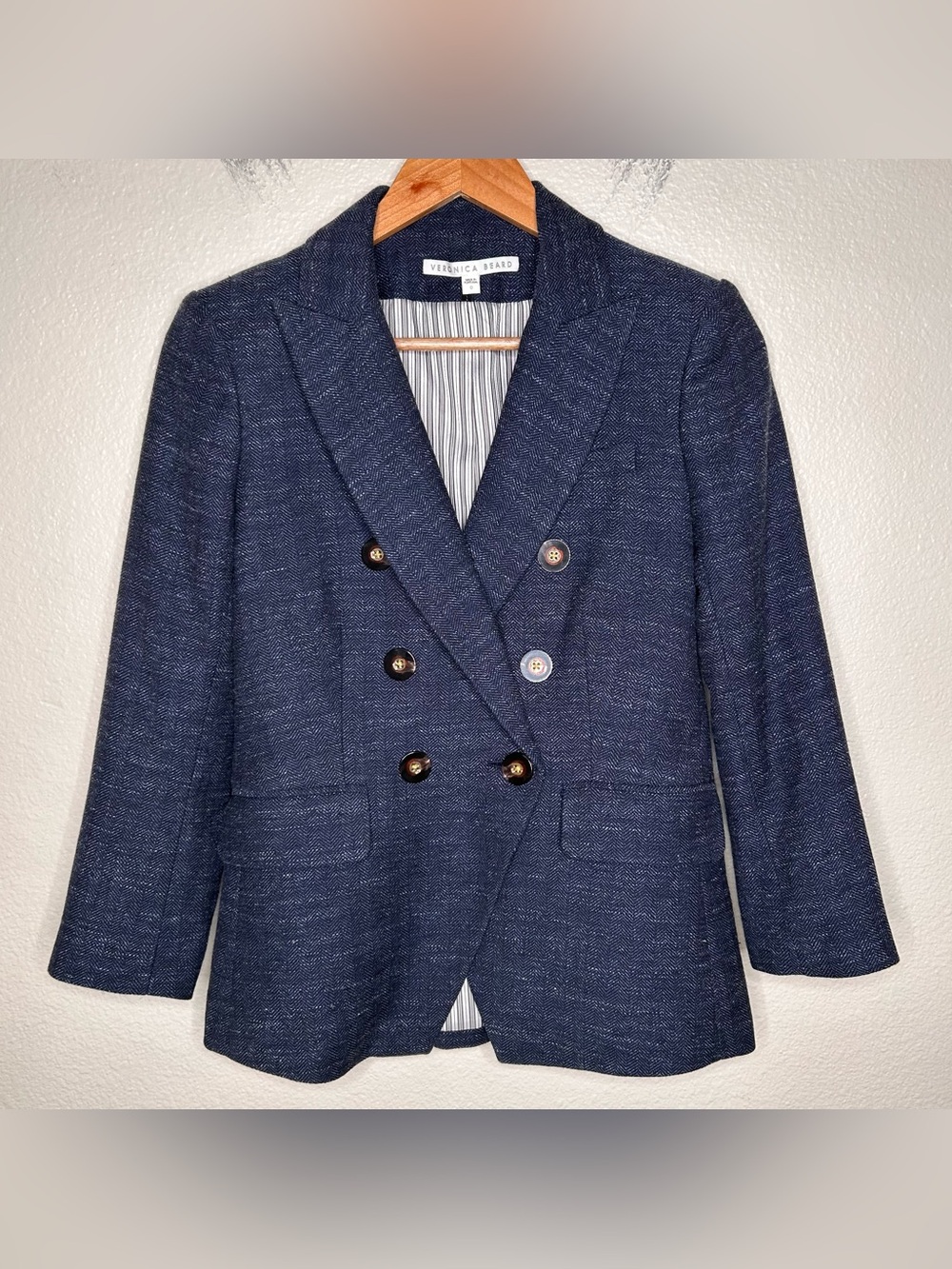 Veronica Beard Empire Dickey Jacket blue 0